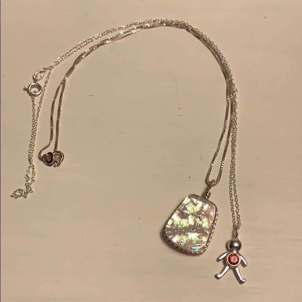 Sterling silver necklace lot